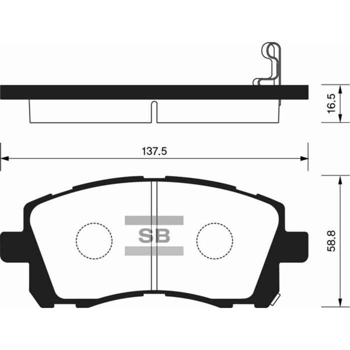 Колодки тормозные дисковые HI-Q SP1225