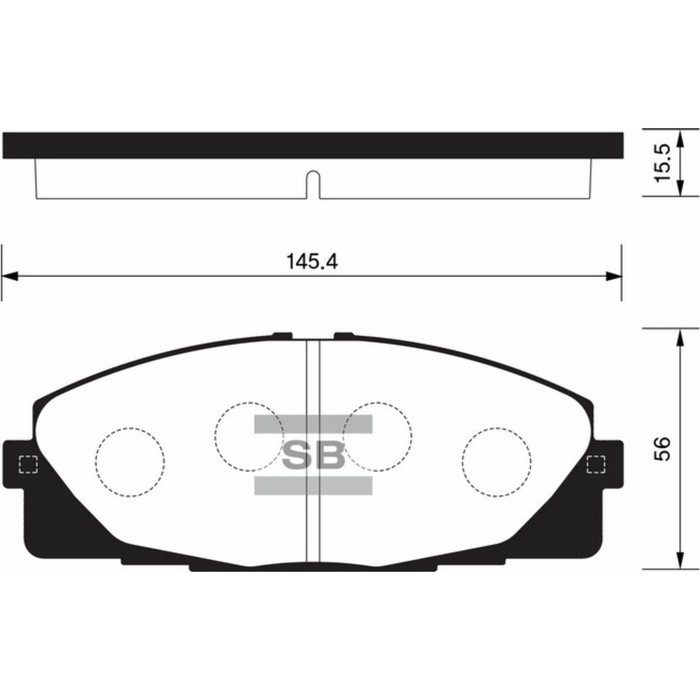Колодки тормозные дисковые HI-Q SP1376