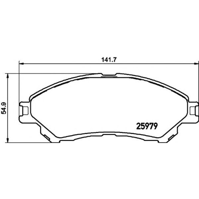 Колодки тормозные дисковые TEXTAR 2597901