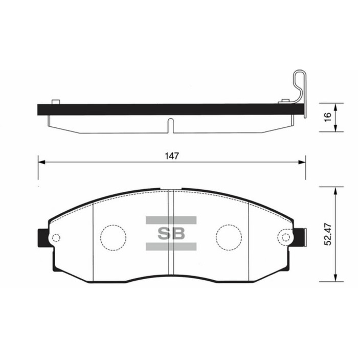 Колодки тормозные дисковые HI-Q SP1100