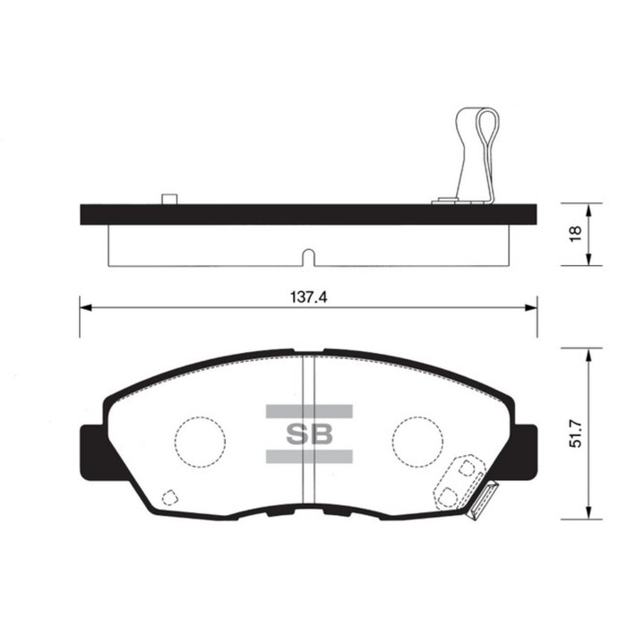 Колодки тормозные дисковые HI-Q SP1109