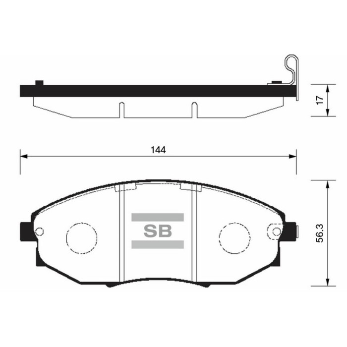 Колодки тормозные дисковые HI-Q SP1193