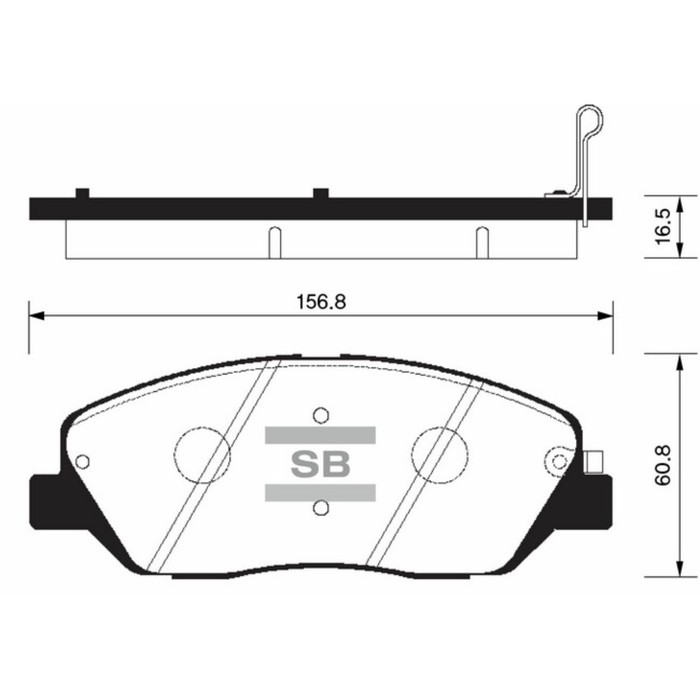 Колодки тормозные дисковые HI-Q SP1194