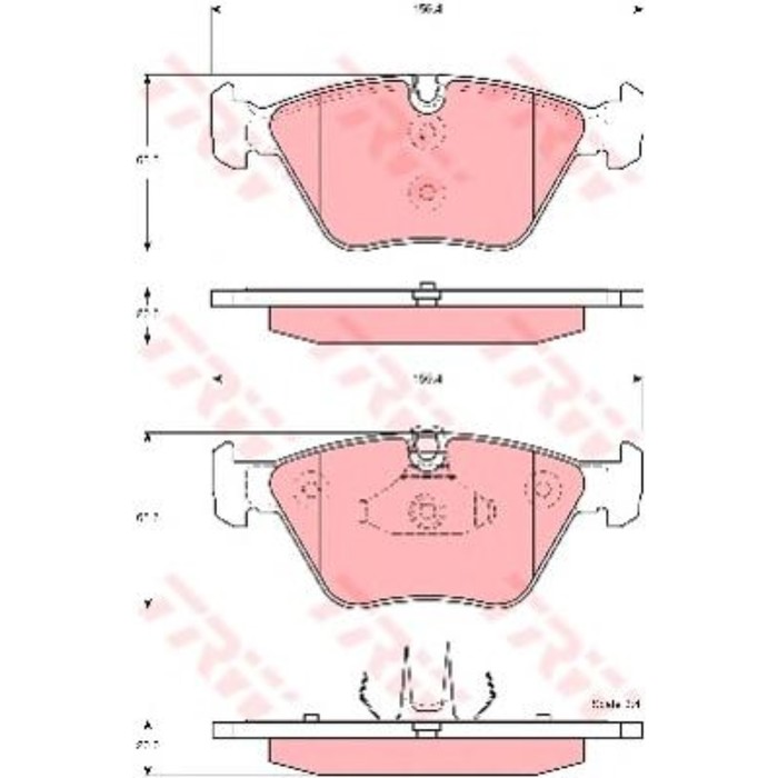 Колодки томрозные  TRW GDB1577