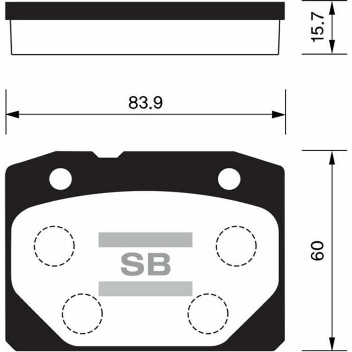 Колодки тормозные дисковые HI-Q SP1199