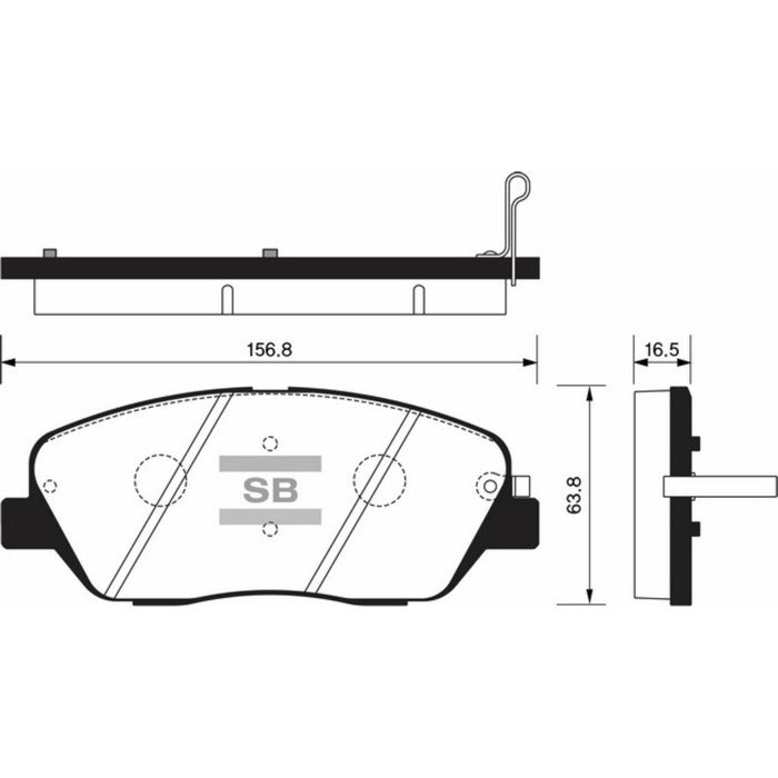 Колодки тормозные дисковые HI-Q SP1248