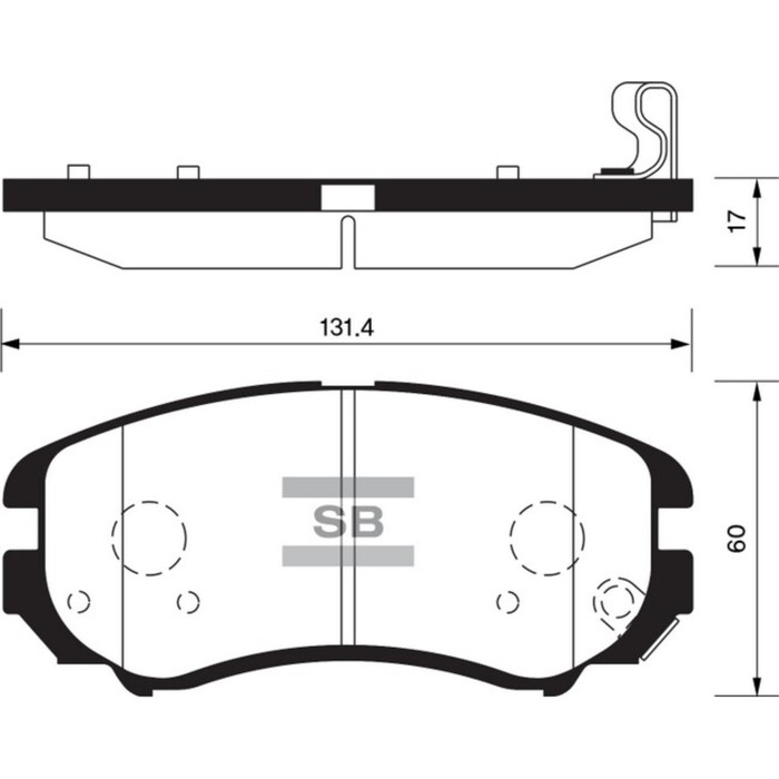 Колодки тормозные дисковые HI-Q SP1202