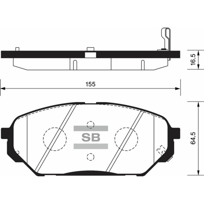 Колодки тормозные дисковые HI-Q SP1203