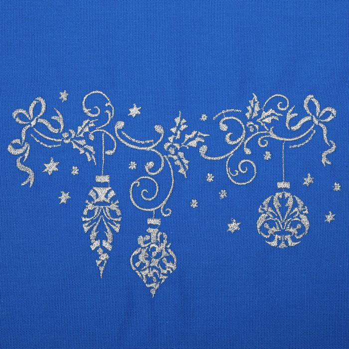 Набор салфеток "Этель" Гирлянда, 40х40 цвет синий, 2 шт, с ВМГО хл, 200 гр/м²