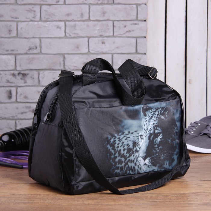 Сумка спорт 3019, 45*15*30, отдел на молнии, н/карман, "Ягуар"