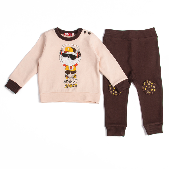 Костюм для мальчика, рост 62 (40) см, цвет бежевый/коричневый 11127_М