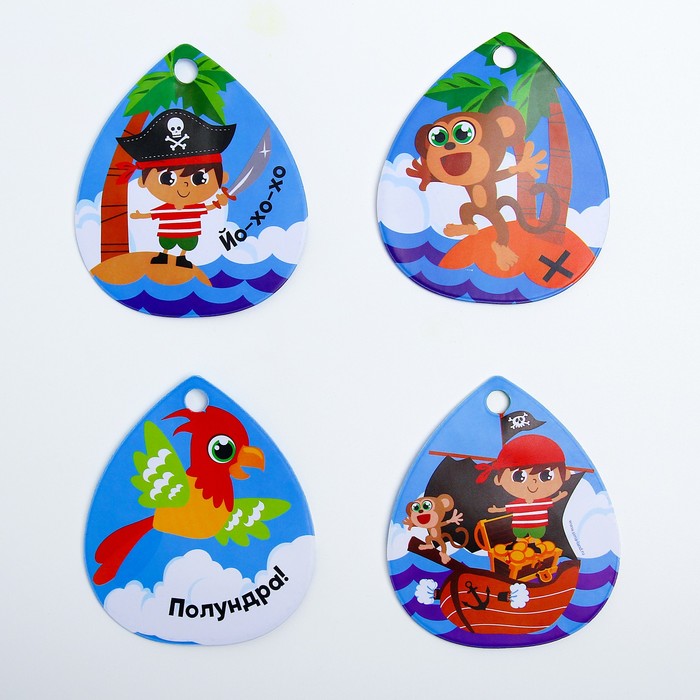 Набор для купания «Пиратские приключения», 2 предмета: книжка и резиновая игрушка