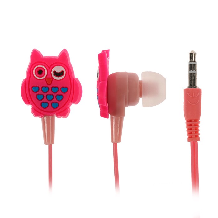 Наушники LuazON LV-108 "Сова", вакуумные, МИКС 1195146
