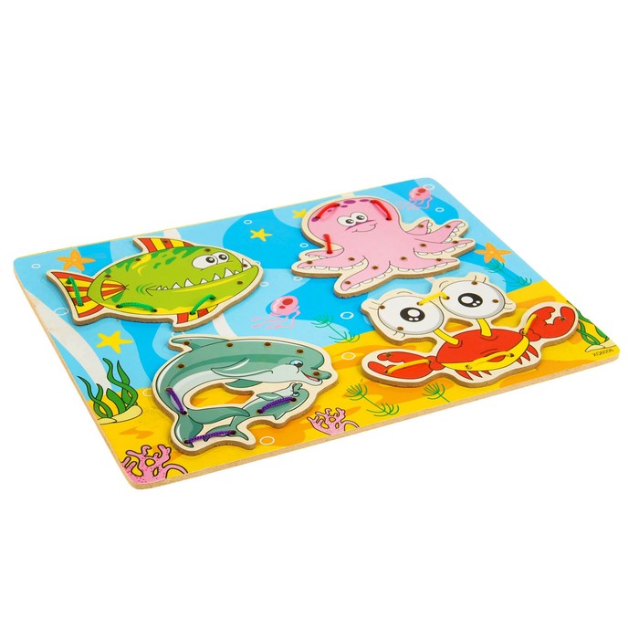 Шнуровка-планшет " Море", 4 шт.