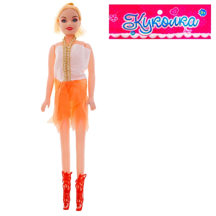 Кукла модель "Ксения" в сарафане, МИКС