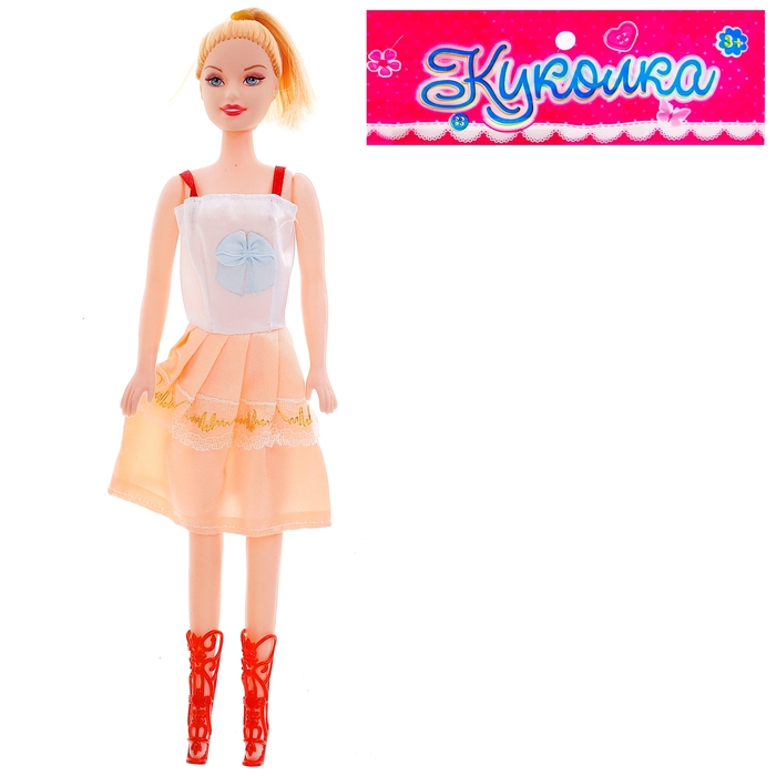 Кукла модель "Ксения" в сарафане, МИКС