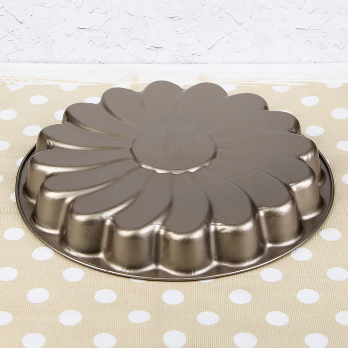 Форма для выпечки "Гербера" 31,5х4 см, антипригарное покрытие