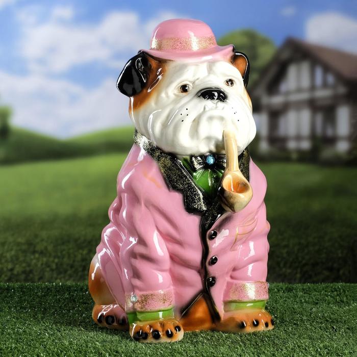 Садовая фигура "Собака Буржуй" микс