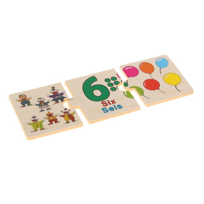 Пазл "Счёт. Английский и испанский язык"