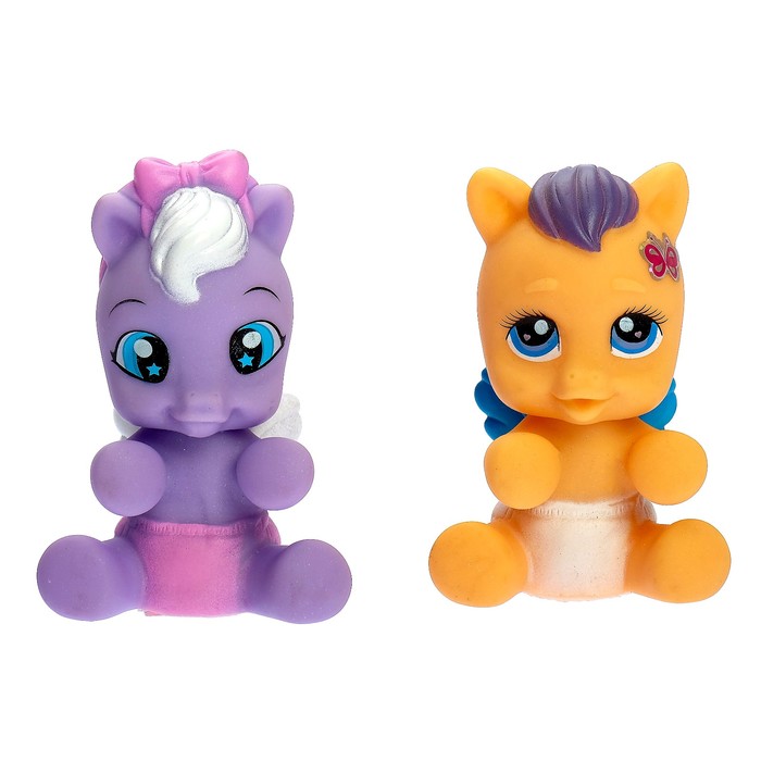 Набор пони "Малышки" с аксессуарами, световые эффекты, МИКС