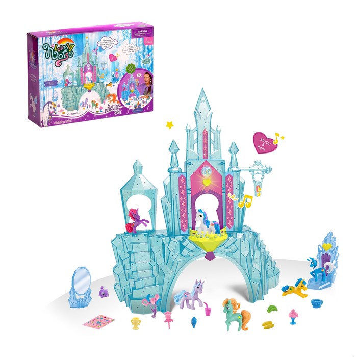 Игровой набор "Волшебный замок пони", световые эффекты, МИКС