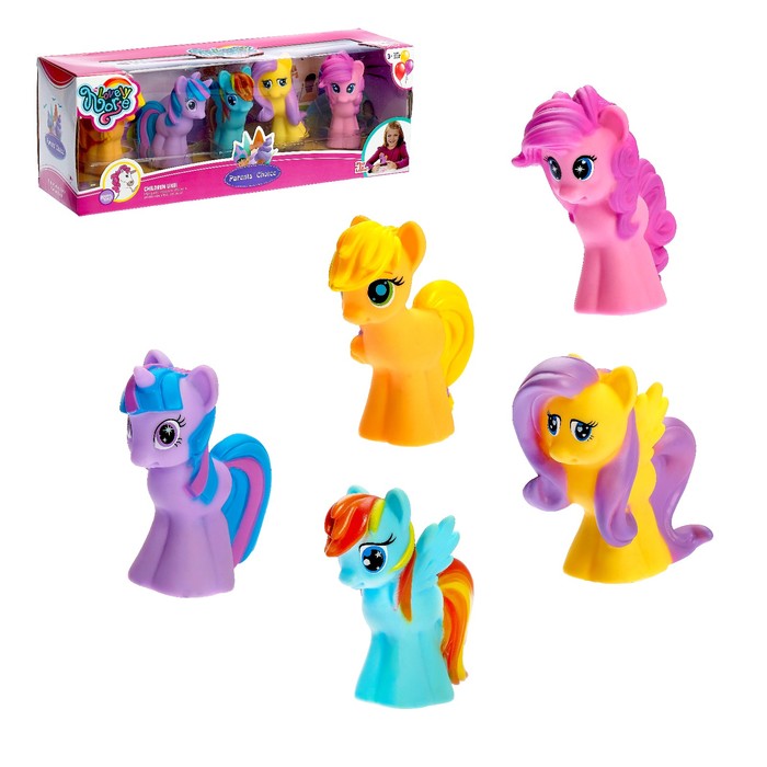 Набор "Пони" (набор 5 шт), световые эффекты, МИКС