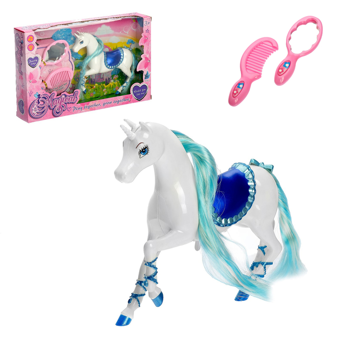 Лошадка "Тина" с аксессуарами, световые и звуковые эффекты, МИКС