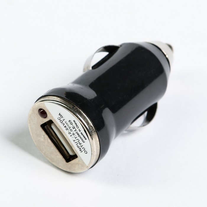 Автомобильное зарядное устройство TORSO, 12-24 В, USB 1.0 А, МИКС