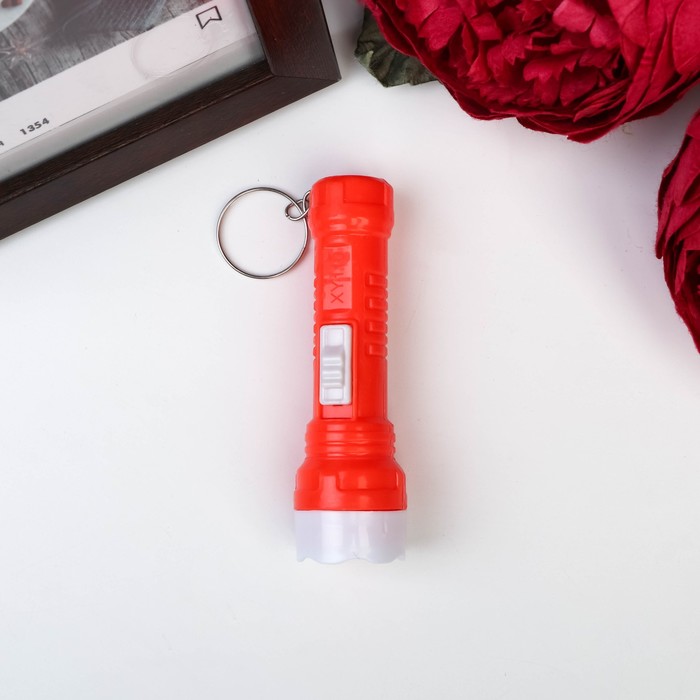 Фонарик свет на кольце "Световой поток" МИКС 8х2х2 см