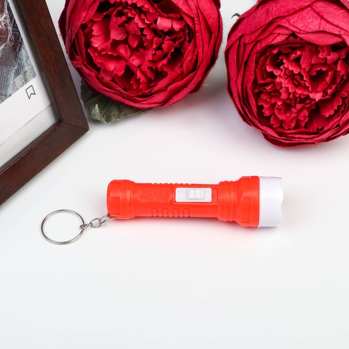 Фонарик свет на кольце "Световой поток" МИКС 8х2х2 см