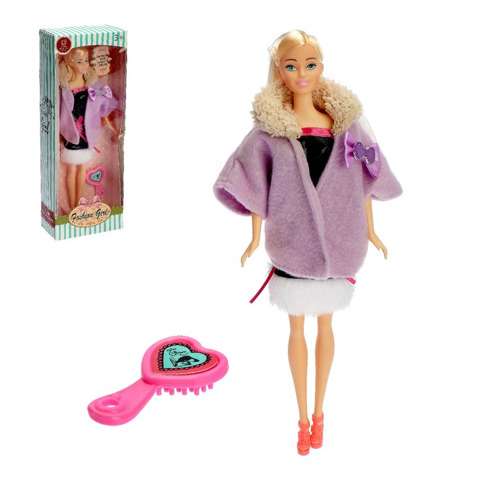 Кукла модель "Астра" в платье с аксессуарами, МИКС