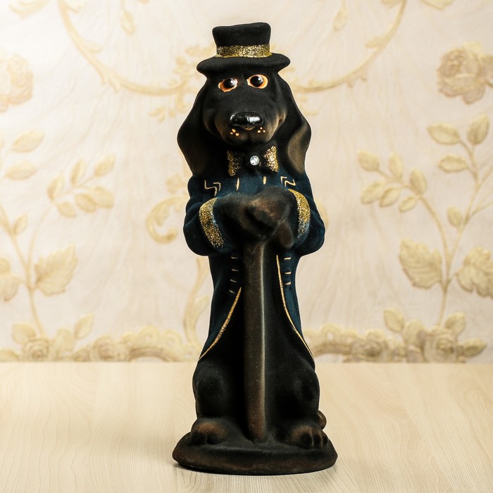 Копилка "Собака Олигарх", флок