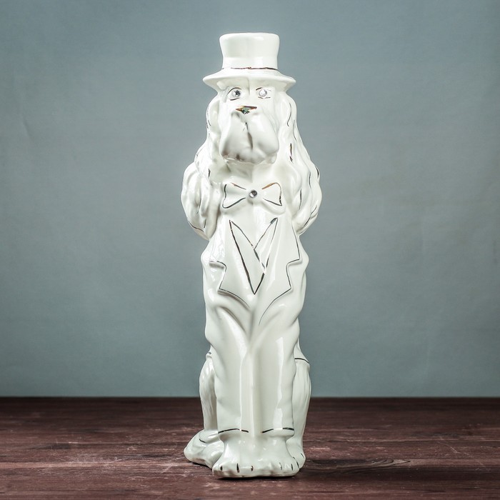 Сувенир "Собака Барон", глянец, белый