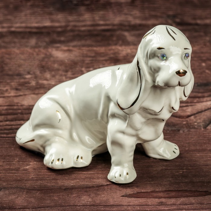 Сувенир "Собаки Охотничья", глянец, белый
