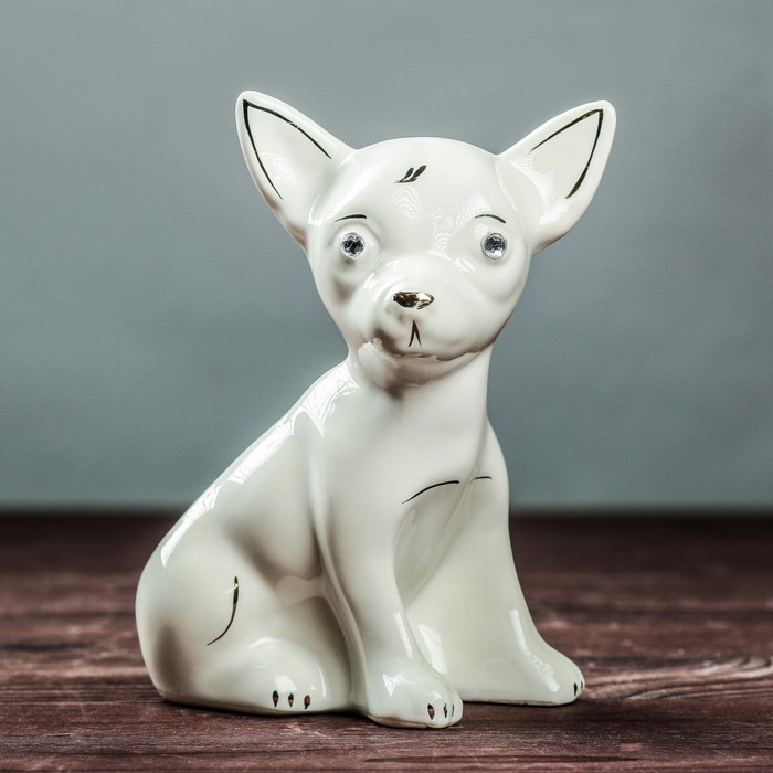 Сувенир "Собака Чихуахуа", мини, глянец, белый 5 х 11 х 16 см