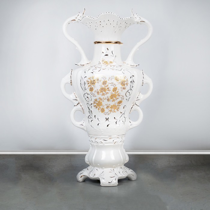 Ваза напольная "Изабелла" белая