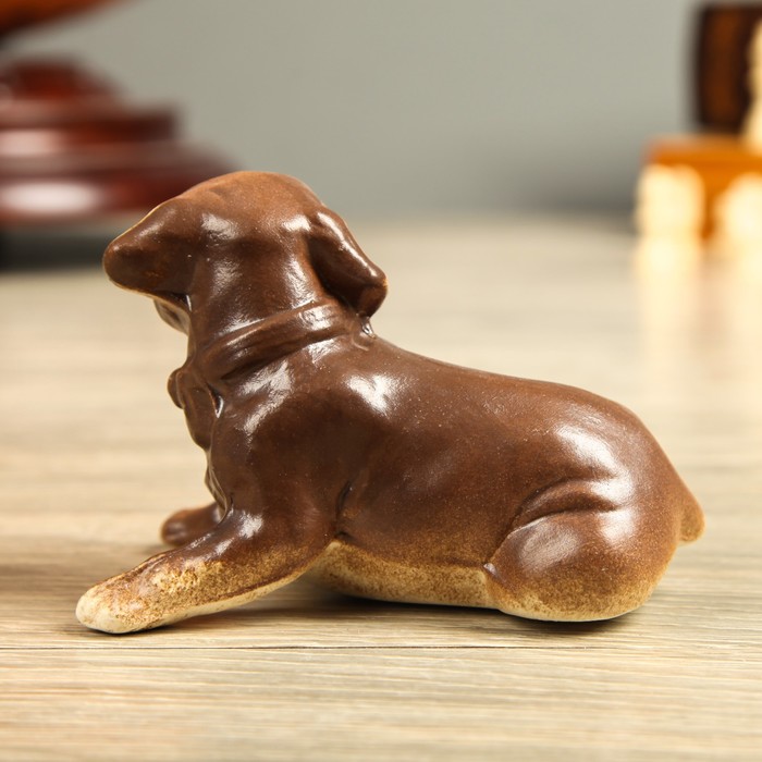 Статуэтка "Собака Бульдог", мини, шамот