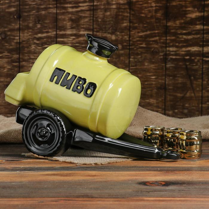 Винный набор "Бочка Пиво", цветной