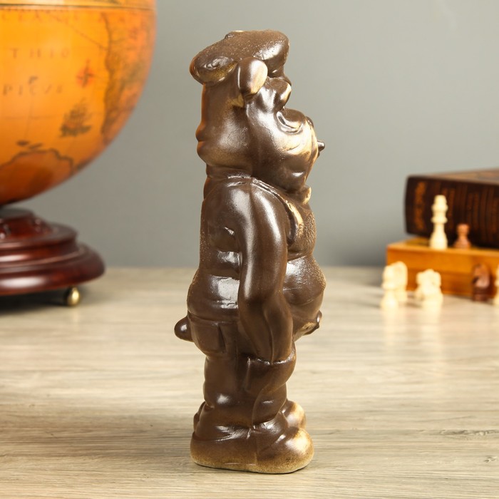 Статуэтка "Собака Бульдог Фраер", шамот