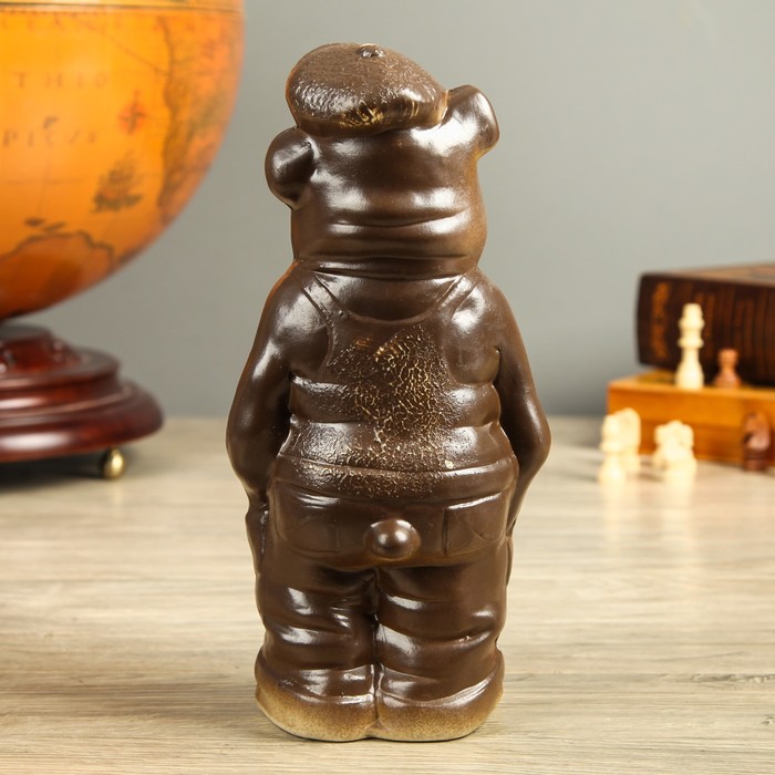 Статуэтка "Собака Бульдог Фраер", шамот