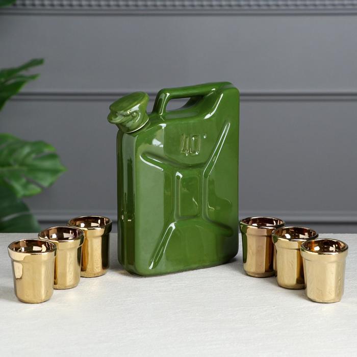 Набор винный "Канистра", цветная, микс