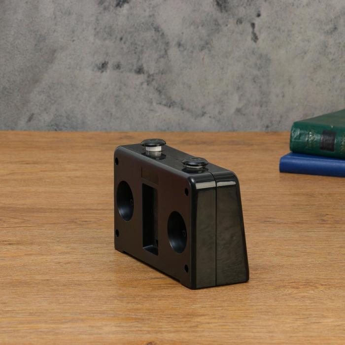 Часы для шахмат двойные, чёрные, пластик, 18х12 см