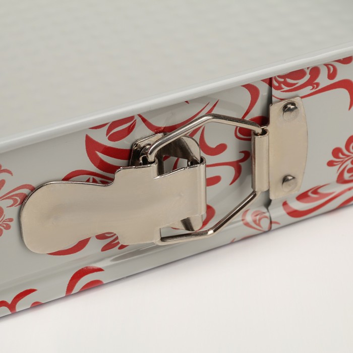 Набор форм для выпечки разъемных "Филиси", 3 предмета: 26/23/27 см, антипригарное покрытие, цвет красный