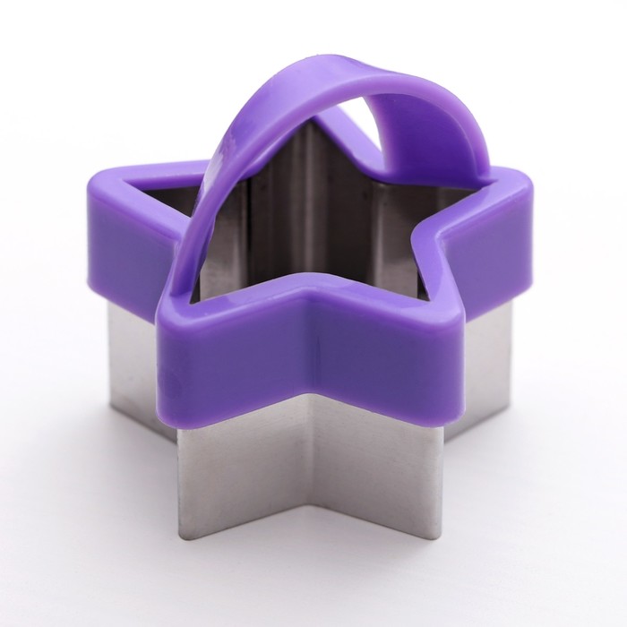 Набор форм для вырезания печенья "Звезда", 3 шт, цвета МИКС