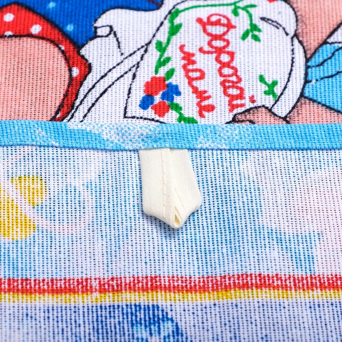 Набор полотенец DomoVita "Женский день", цвет синий МИКС 40х60 см 4 шт в пакете