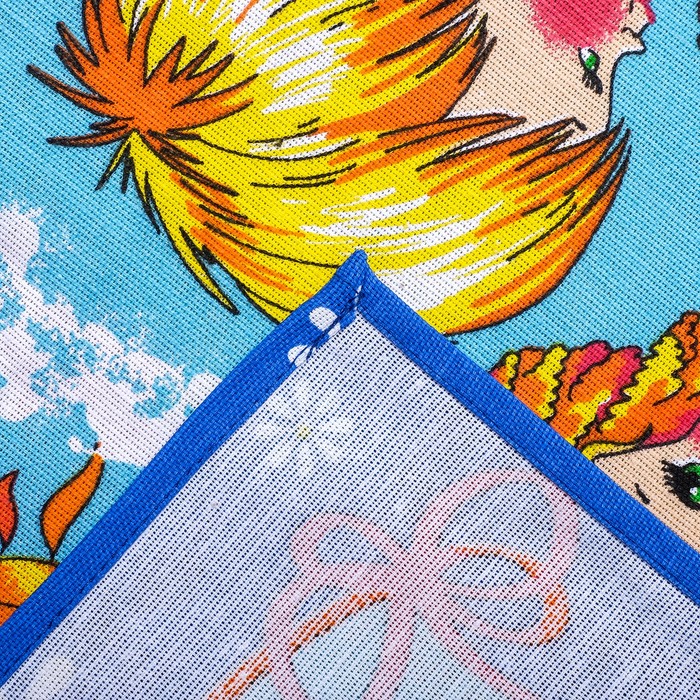 Набор полотенец DomoVita Друзья, цвет синий МИКС 40х60 см, 4 шт в пакете