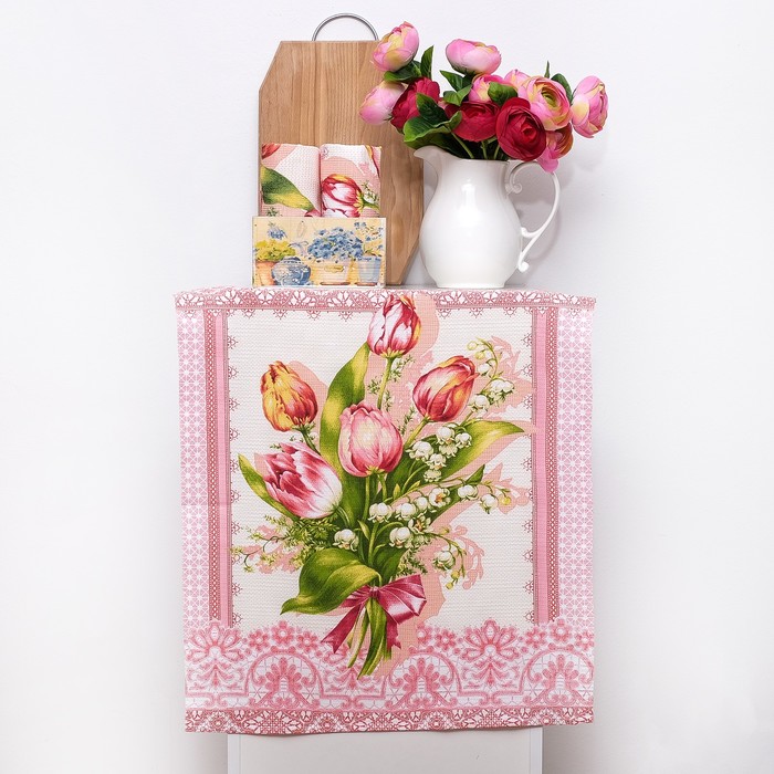 Набор полотенец DomoVita Скарлет, 50х60 см 3 шт в коробке