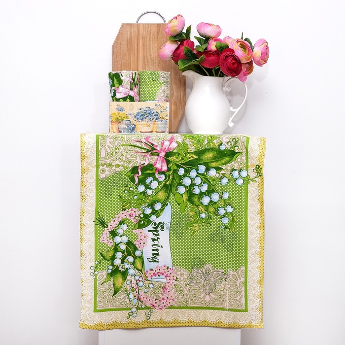 Набор полотенец DomoVita Нежность, 50х60 см, 3 шт в коробке