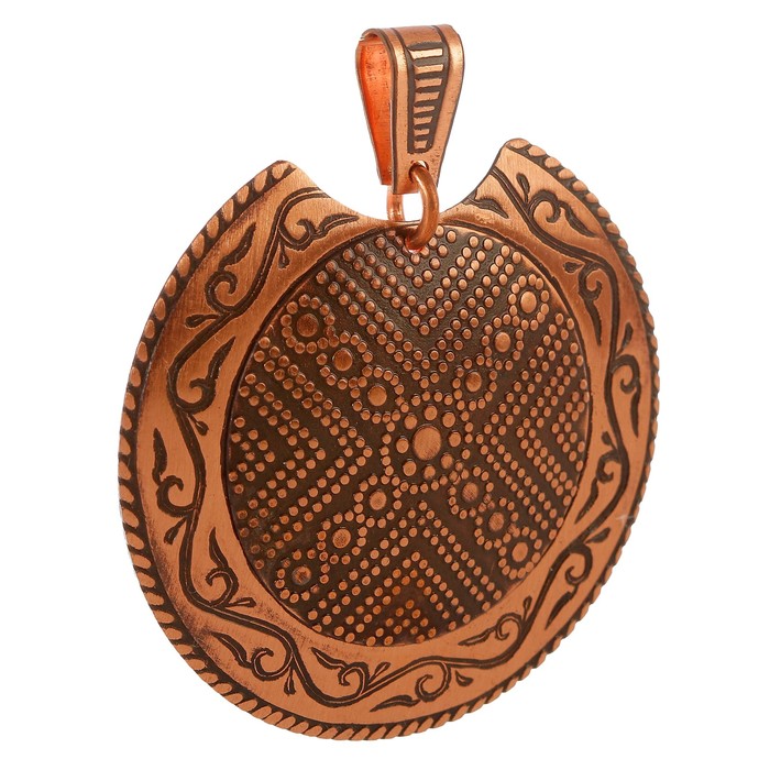 Колт накладной «Пашня» D 52 мм, D вставки 36 мм медь