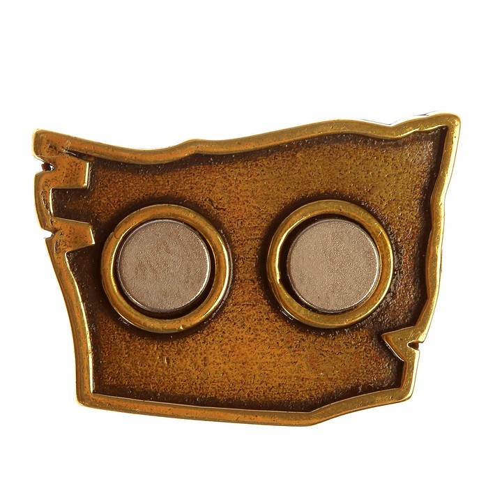 Магнит «Онфим» H 27 мм, L 33 мм латунь